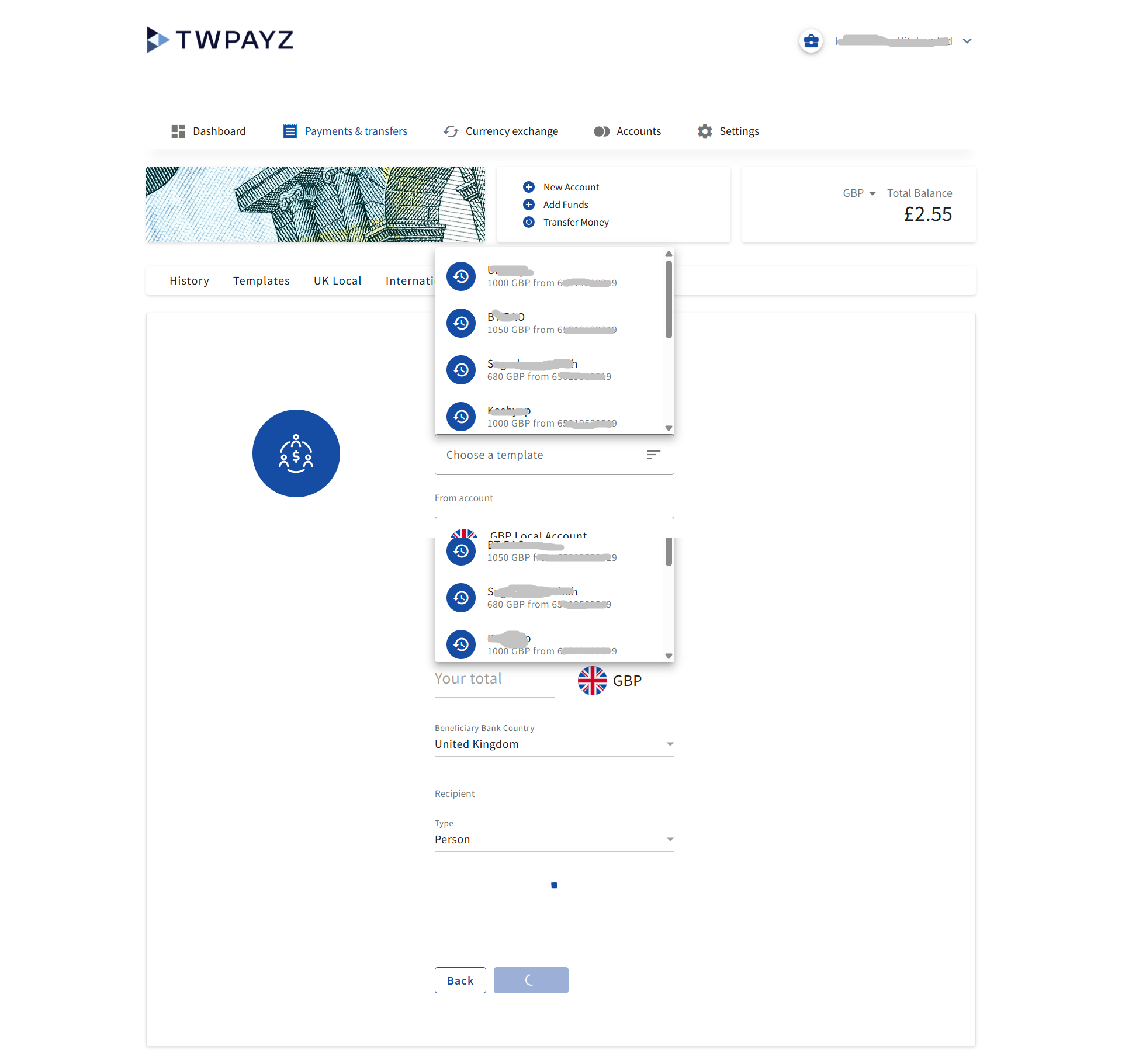 payments dynamic